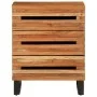 Mesita de noche madera maciza de acacia 50x34x62 cm de , Mesitas de noche - Ref: Foro24-377482, Precio: 99,56 €, Descuento: %
