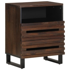 Mesita de noche madera maciza de mango 50x34x62 cm de , Mesitas de noche - Ref: Foro24-377489, Precio: 78,36 €, Descuento: %