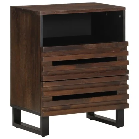 Mesita de noche madera maciza de mango 50x34x62 cm by , Nightstands - Ref: Foro24-377489, Price: 78,36 €, Discount: %