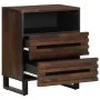 Mesita de noche madera maciza de mango 50x34x62 cm by , Nightstands - Ref: Foro24-377489, Price: 78,36 €, Discount: %
