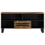 Mueble de TV madera maciza de acacia 100x34x46 cm de , Almacenamiento para CD y DVD - Ref: Foro24-377518, Precio: 72,43 €, De...