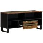 Mueble de TV madera maciza de acacia 100x34x46 cm de , Almacenamiento para CD y DVD - Ref: Foro24-377518, Precio: 72,43 €, De...