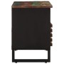 Mueble de TV madera maciza de acacia 100x34x46 cm de , Almacenamiento para CD y DVD - Ref: Foro24-377518, Precio: 72,43 €, De...