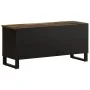 Mueble de TV madera maciza de acacia 100x34x46 cm de , Almacenamiento para CD y DVD - Ref: Foro24-377518, Precio: 71,77 €, De...