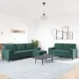 Juego de sofás con cojines 3 piezas terciopelo verde oscuro by , Sofas - Ref: Foro24-3278503, Price: 640,94 €, Discount: %