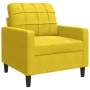 Juego de sofás con cojines 3 piezas terciopelo amarillo de , Sofás - Ref: Foro24-3278377, Precio: 683,48 €, Descuento: %