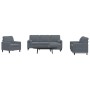 Juego de sofás con cojines 4 piezas terciopelo gris oscuro de , Sofás - Ref: Foro24-3278382, Precio: 662,08 €, Descuento: %