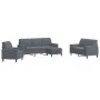 Juego de sofás con cojines 4 piezas terciopelo gris oscuro de , Sofás - Ref: Foro24-3278382, Precio: 652,29 €, Descuento: %