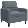 Sofagarnitur mit 4-teiligen dunkelgrauen Samtkissen. von , Sofas - Ref: Foro24-3278382, Preis: 652,29 €, Rabatt: %