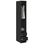 Armario de madera de ingeniería negro 30x50x200 cm de , Armarios roperos - Ref: Foro24-3307739, Precio: 127,97 €, Descuento: %