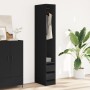 Armario de madera de ingeniería negro 30x50x200 cm de , Armarios roperos - Ref: Foro24-3307739, Precio: 127,97 €, Descuento: %