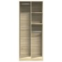 Armario de madera de ingeniería roble Sonoma 80x50x200 cm de , Armarios roperos - Ref: Foro24-3307758, Precio: 161,21 €, Desc...
