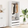 Armario de madera de ingeniería blanco 80x50x200 cm de , Armarios roperos - Ref: Foro24-3307747, Precio: 195,64 €, Descuento: %