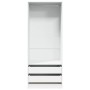Armario de madera de ingeniería blanco 80x50x200 cm de , Armarios roperos - Ref: Foro24-3307747, Precio: 195,64 €, Descuento: %