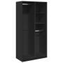 Armario de madera contrachapada negro 100x50x200 cm de , Armarios roperos - Ref: Foro24-3307766, Precio: 190,30 €, Descuento: %