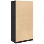 Armario de madera contrachapada negro 100x50x200 cm de , Armarios roperos - Ref: Foro24-3307766, Precio: 190,30 €, Descuento: %