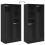 Armario de madera contrachapada negro 100x50x200 cm de , Armarios roperos - Ref: Foro24-3307766, Precio: 190,30 €, Descuento: %