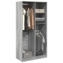 Armario de madera contrachapada gris Sonoma 100x50x200 cm de , Armarios roperos - Ref: Foro24-3307770, Precio: 156,82 €, Desc...