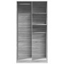 Armario de madera contrachapada gris Sonoma 100x50x200 cm de , Armarios roperos - Ref: Foro24-3307770, Precio: 156,82 €, Desc...