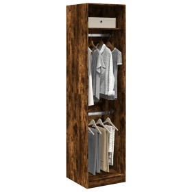 Armario de madera de ingeniería roble ahumado 50x50x200 cm de , Armarios roperos - Ref: Foro24-3307787, Precio: 147,06 €, Des...