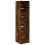 Armario de madera de ingeniería roble ahumado 50x50x200 cm de , Armarios roperos - Ref: Foro24-3307787, Precio: 147,06 €, Des...