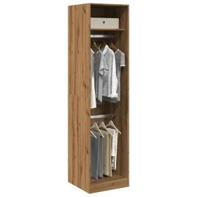 Armario de madera de ingeniería roble artesanal 50x50x200 cm de , Armarios roperos - Ref: Foro24-3307791, Precio: 120,04 €, D...