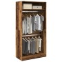 Armario de madera ingeniería envejecida 100x50x200 cm de , Armarios roperos - Ref: Foro24-3307808, Precio: 169,13 €, Descuent...