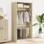 Armario madera contrachapada color roble Sonoma 100x50x200 cm de , Armarios roperos - Ref: Foro24-3307803, Precio: 176,90 €, ...
