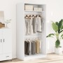 Armario de madera contrachapada blanco 100x50x200 cm de , Armarios roperos - Ref: Foro24-3307801, Precio: 213,44 €, Descuento: %