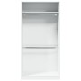 Armario de madera contrachapada blanco 100x50x200 cm de , Armarios roperos - Ref: Foro24-3307801, Precio: 213,44 €, Descuento: %