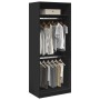 Armario de madera de ingeniería negro 80x50x200 cm de , Armarios roperos - Ref: Foro24-3307793, Precio: 153,88 €, Descuento: %