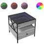 Mesa de centro con Infinity LED gris Sonoma 50x50x51 cm by , Coffee table - Ref: Foro24-847715, Price: 88,49 €, Discount: %
