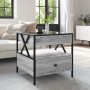 Mesa de centro con Infinity LED gris Sonoma 50x50x51 cm de , Mesas de centro - Ref: Foro24-847715, Precio: 89,59 €, Descuento: %