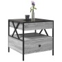 Mesa de centro con Infinity LED gris Sonoma 50x50x51 cm de , Mesas de centro - Ref: Foro24-847715, Precio: 89,59 €, Descuento: %
