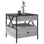 Mesa de centro con Infinity LED gris Sonoma 50x50x51 cm by , Coffee table - Ref: Foro24-847715, Price: 88,49 €, Discount: %