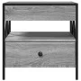 Mesa de centro con Infinity LED gris Sonoma 50x50x51 cm by , Coffee table - Ref: Foro24-847715, Price: 88,49 €, Discount: %