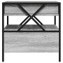 Mesa de centro con Infinity LED gris Sonoma 50x50x51 cm de , Mesas de centro - Ref: Foro24-847715, Precio: 89,59 €, Descuento: %
