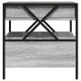 Mesa de centro con Infinity LED gris Sonoma 50x50x51 cm by , Coffee table - Ref: Foro24-847715, Price: 88,49 €, Discount: %