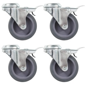 Ruedas giratorias con agujero pasador 12 unidades 75 mm de , Manipulación de materiales - Ref: Foro24-277857, Precio: 51,73 €...