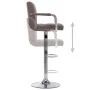Taburetes de cocina 2 unidades tela color gris topo de , Taburetes de cocina - Ref: Foro24-283428, Precio: 156,89 €, Descuent...