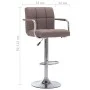 Taburetes de cocina 2 unidades tela color gris topo de , Taburetes de cocina - Ref: Foro24-283428, Precio: 156,89 €, Descuent...
