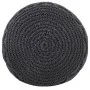 Handmade macramé pouf in anthracite gray cotton, 45x30 cm by , Ottomans - Ref: Foro24-324004, Price: 68,82 €, Discount: %