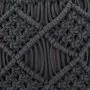 Handmade macramé pouf in anthracite gray cotton, 45x30 cm by , Ottomans - Ref: Foro24-324004, Price: 68,82 €, Discount: %