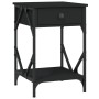 Mesita de noche madera contrachapada negro 40x42x60 cm de , Mesitas de noche - Ref: Foro24-826335, Precio: 49,21 €, Descuento: %