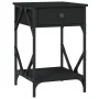 Mesita de noche madera contrachapada negro 40x42x60 cm de , Mesitas de noche - Ref: Foro24-826335, Precio: 48,42 €, Descuento: %