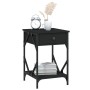 Mesita de noche madera contrachapada negro 40x42x60 cm de , Mesitas de noche - Ref: Foro24-826335, Precio: 49,21 €, Descuento: %