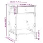 Mesita de noche madera contrachapada negro 40x42x60 cm de , Mesitas de noche - Ref: Foro24-826335, Precio: 49,21 €, Descuento: %