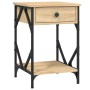 Mesita de noche madera contrachapada roble sonoma 40x42x60 cm de , Mesitas de noche - Ref: Foro24-826337, Precio: 52,66 €, De...