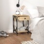 Mesita de noche madera contrachapada roble sonoma 40x42x60 cm de , Mesitas de noche - Ref: Foro24-826337, Precio: 52,66 €, De...