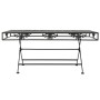 Mesa de centro plegable estilo vintage metal negro 100x50x45 cm en Mesas de centro | Comprar online en Foru.es